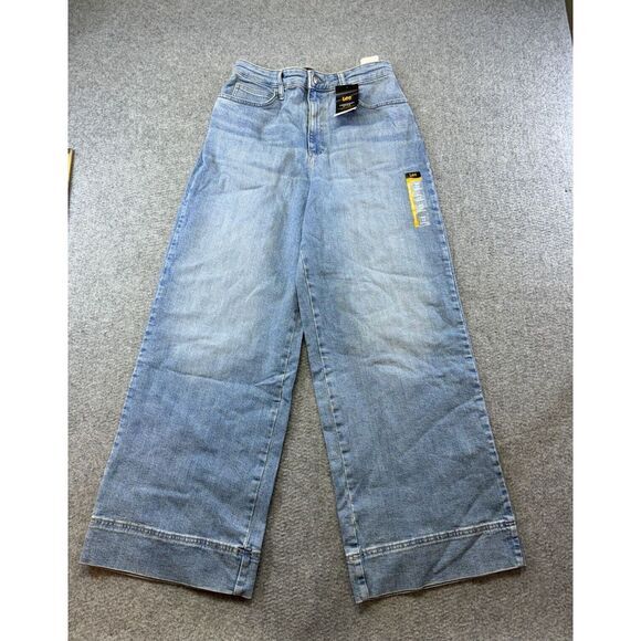 Lee Jeans‎ Womens 12 Med (29x30) Faded Wash Denim High Rise Flare Vintage Modern - Picture 1 of 12